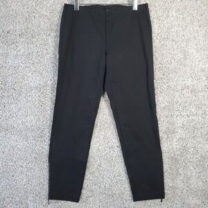 Eileen Fisher Women's‎ Ankle Stretch Pants Small Petite Black Minimalist Capsule